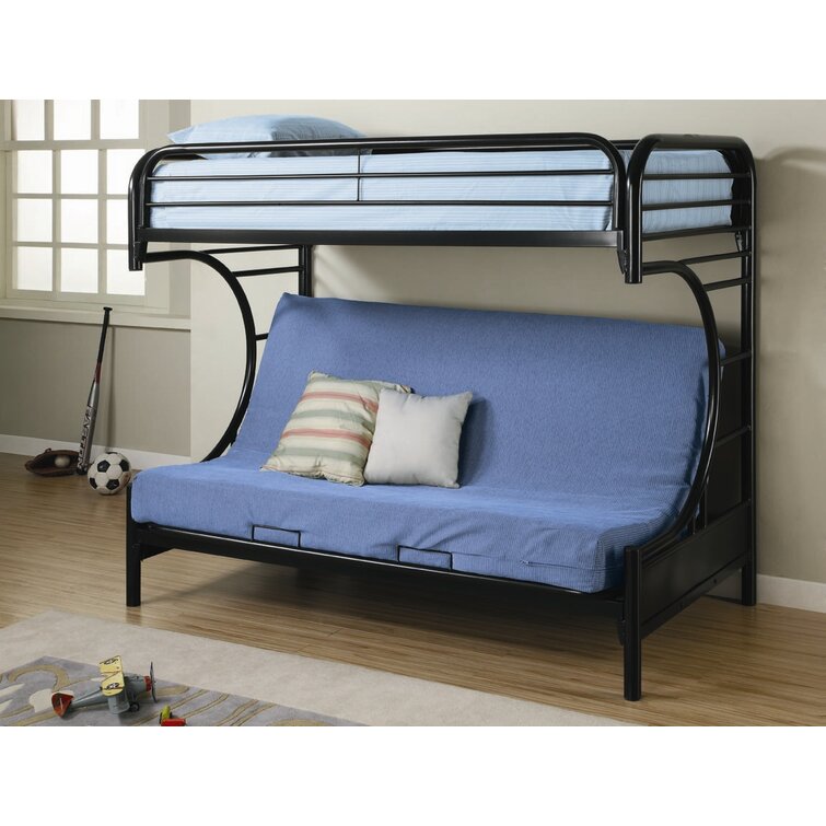 Twin over queen futon best sale bunk bed